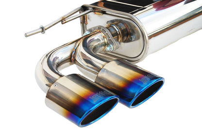 Invidia 14-16 VW Golf-R Q300 Quad Oval Titanium tip Cat-back Exhaust