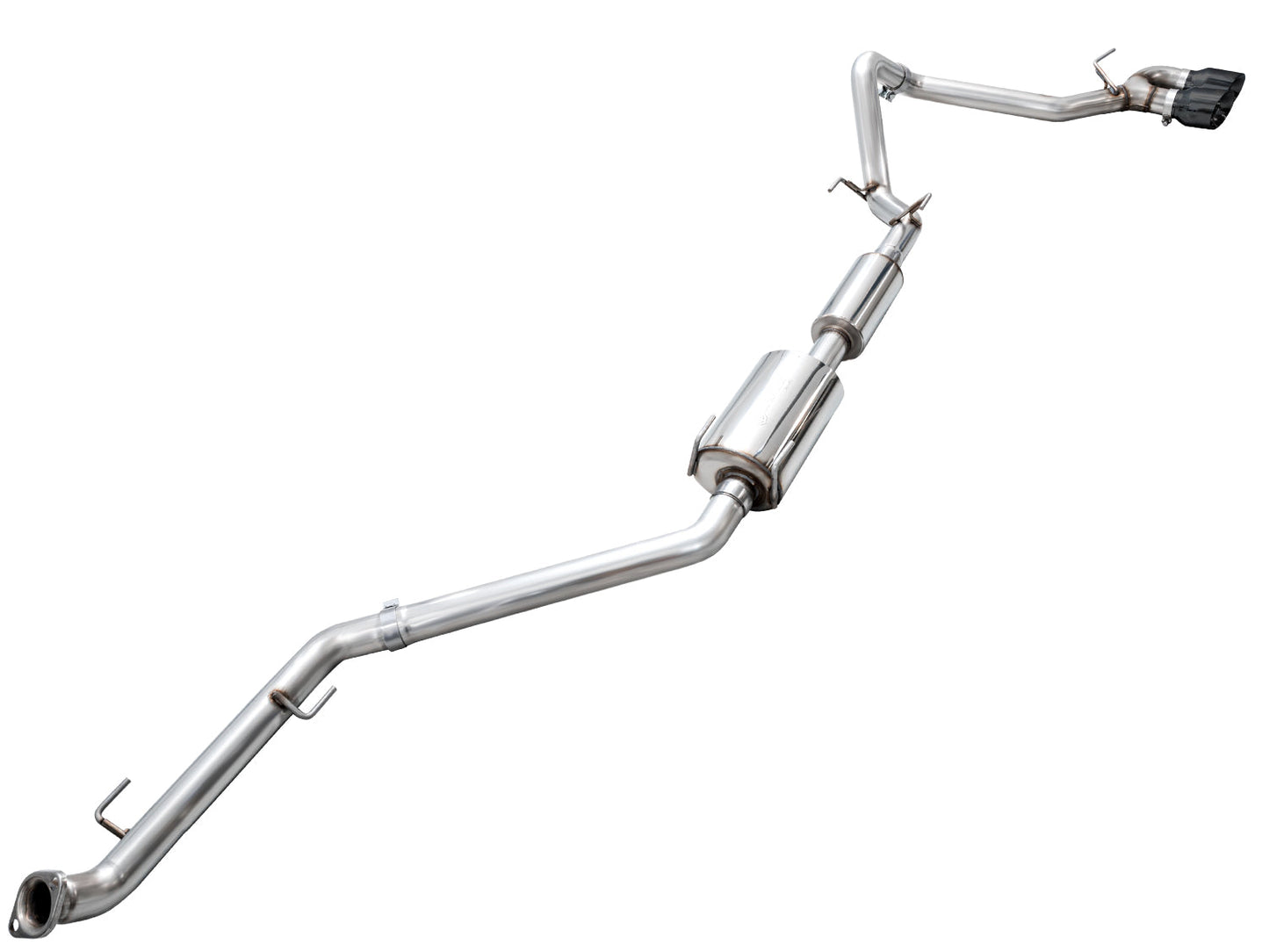 AWE 0FG Exhaust for 4th Gen Toyota Tacoma - Dual Diamond Black Tips