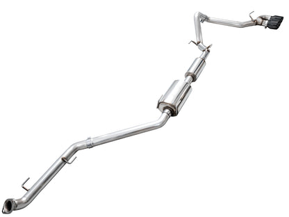 AWE 0FG Exhaust for 4th Gen Toyota Tacoma - Dual Diamond Black Tips