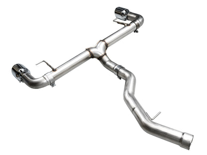 AWE Track Edition Axleback Exhaust for BMW G2X 330i/430i - Chrome Silver