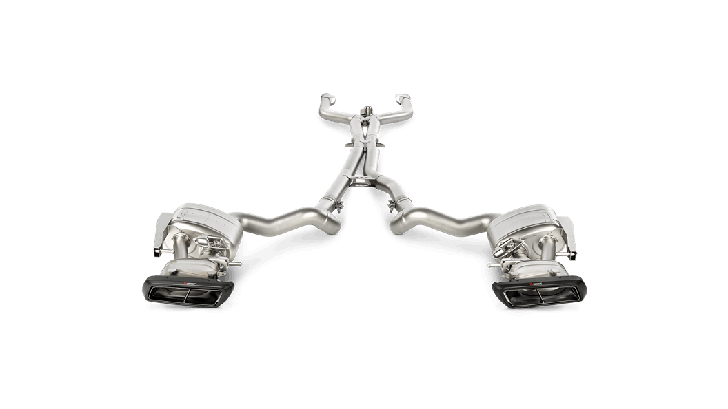 Akrapovic W205 / S205 AMG C63 Evolution Exhaust System w/ Carbon Tips (Titanium)