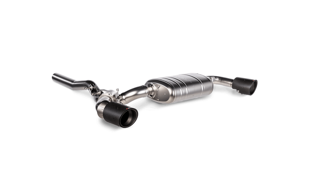Akrapovic 2020+ BMW M135i / 2020 X2 M35i / Mini Clubman All4 Slip-On Line (Titanium) w/Carbon Tips