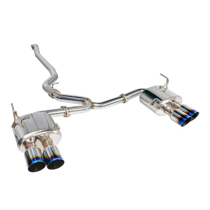REMARK Catback Exhaust. Subaru WRX STi VA - Burnt Stainless 4" Quad Tips Non-Resonated