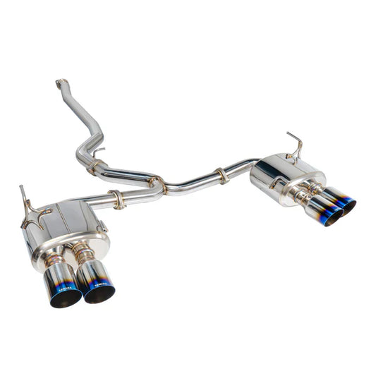REMARK Catback Exhaust. Subaru WRX STi VA - Burnt Stainless 4" Quad Tips Non-Resonated