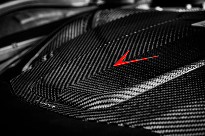 Eventuri Mercedes C190 / R190 AMG GT / GTS / GTR Black Carbon Intake + Engine Cover - Gloss