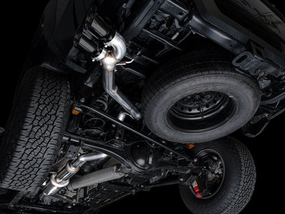 AWE 0FG Exhaust for 4th Gen Toyota Tacoma - Dual Diamond Black Tips