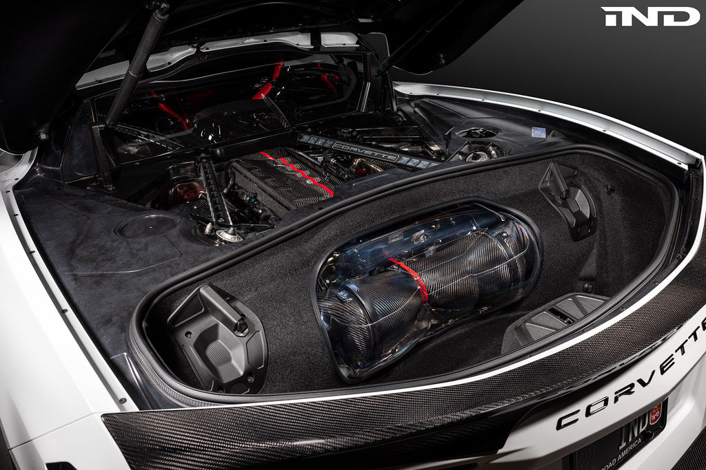 Eventuri Chevrolet C8 Corvette / Z06 Clear Polycarbonate Intake Trunk Panel