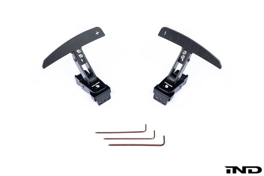 JQ Werks / MadTrace Porsche Clubsport Magnetic Shift Paddle Set - Carbon