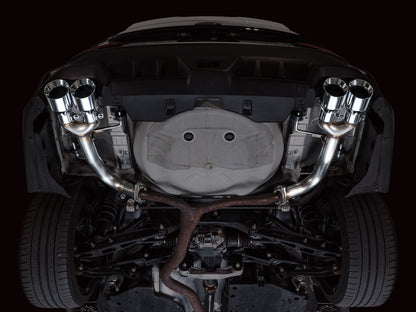 AWE Track Edition Axleback Exhaust for VB Subaru WRX - Chrome Silver Tips