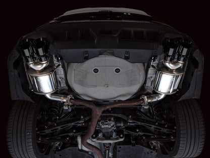 AWE Touring Edition Axleback Exhaust for VB Subaru WRX - Diamond Black Tips