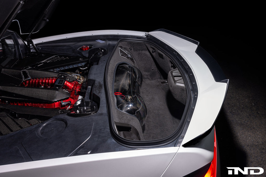 Eventuri Chevrolet C8 Corvette / Z06 Clear Polycarbonate Intake Trunk Panel