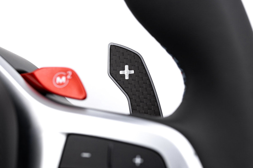 JQ Werks / MadTrace BMW G-Chassis Clubsport Magnetic Shift Paddle Set - Carbon V2