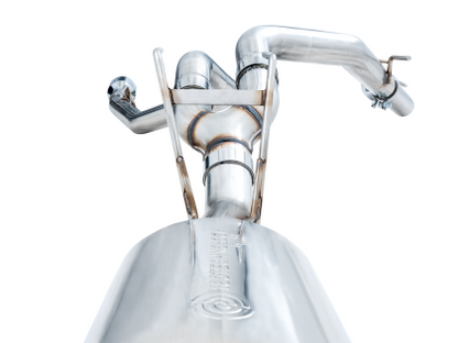 AWE 0FG Dual Rear Exit Catback Exhaust for 4th Gen RAM 1500 5.7L (with bumper cutouts) - Chrome Silver Tips