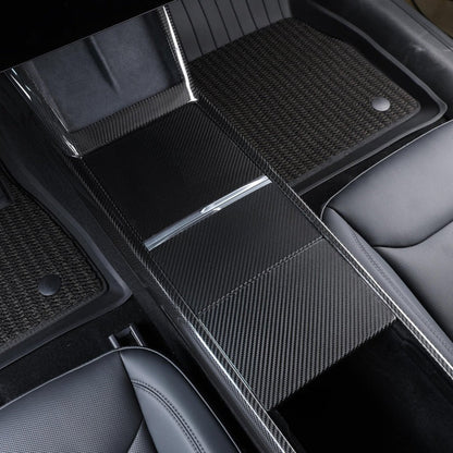 2024-Up Tesla Model 3, 2025-Up Model Y Carbon Fiber Interior Central Storage Box Cover