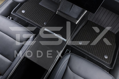 2024-Up Tesla Model 3, 2025-Up Model Y Carbon Fiber Interior Central Storage Box Cover