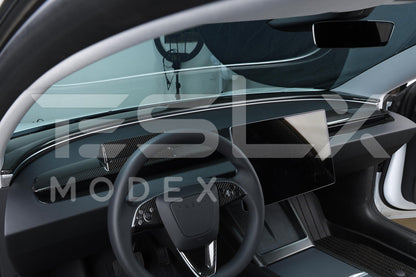 2017-Up Tesla Model 3 & 20-24 Y Carbon Fiber Interior Instrument Trim