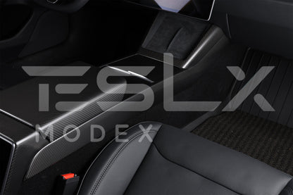 2020-23 Tesla Model 3 & 20-25Y Carbon Fiber Interior Center Console Shift Sides