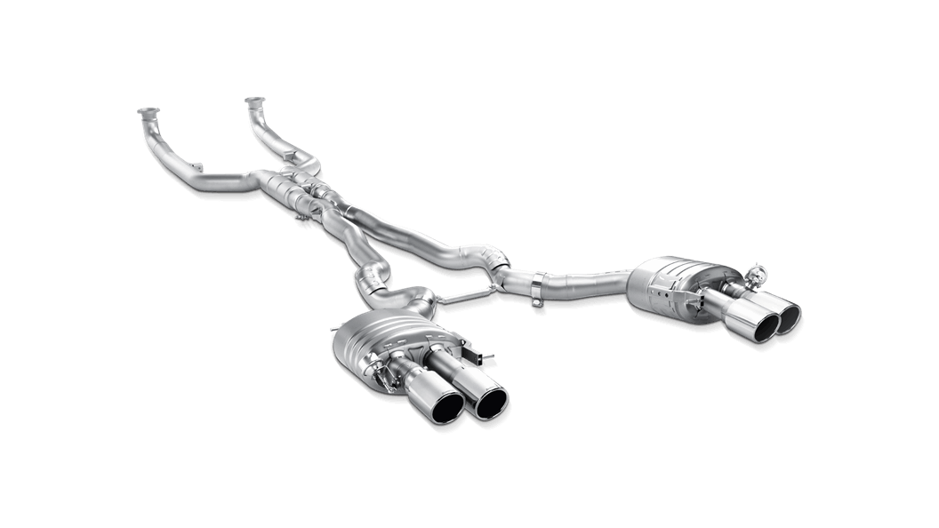 Akrapovic F12 / F13 M6 Evolution Exhaust System w/ Carbon Tail Pipe Set (Titanium)