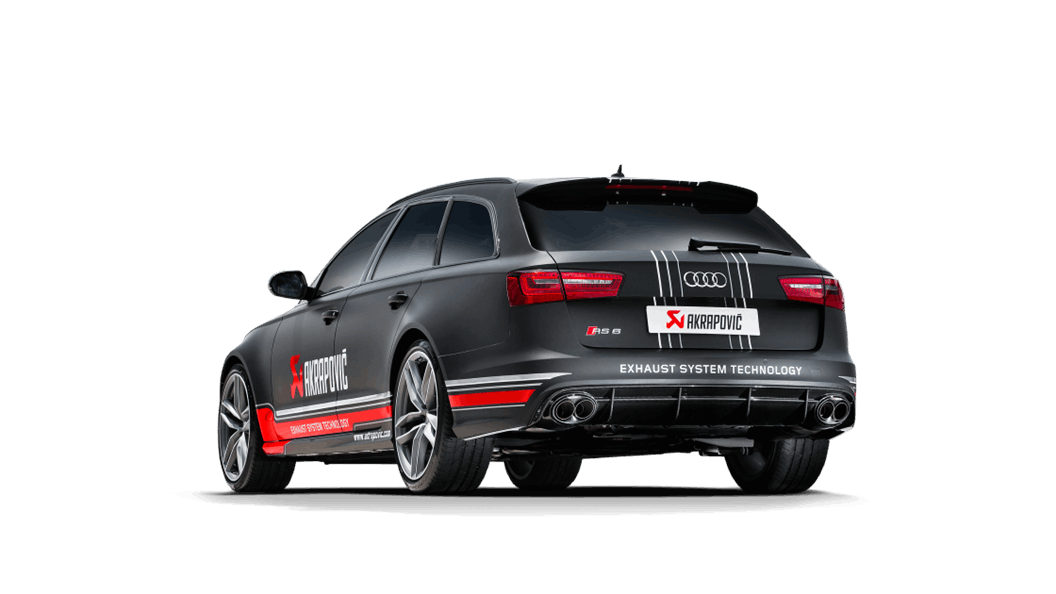 Akrapovic Audi C7 RS6 Avant Evolution Exhaust System w/ Carbon Tips (Titanium)