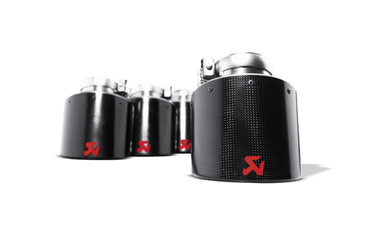 Tail pipe set (Carbon,dia 125 mm)