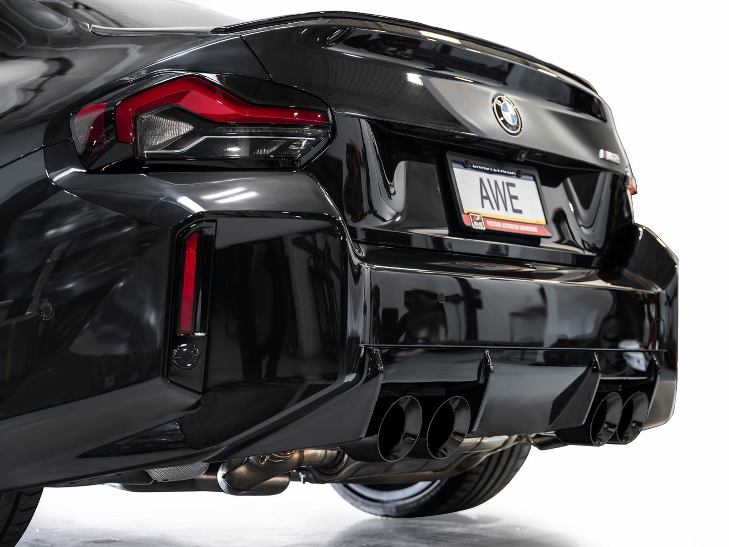 AWE Track Edition Exhaust for BMW G87 M2 - Diamond Black Tips
