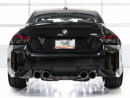 AWE SwitchPath™ Exhaust for BMW G87 M2 - Chrome Silver Tips