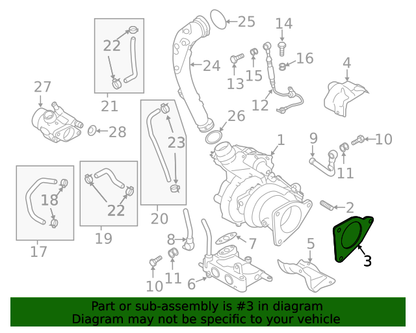 PLM Subaru FA24 Turbo to J-Pipe Gasket 2022+ WRX VB 44616AA320