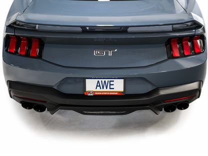 AWE SwitchPath™ Exhaust for S650 Ford Mustang GT Fastback - Quad Diamond Black Tips