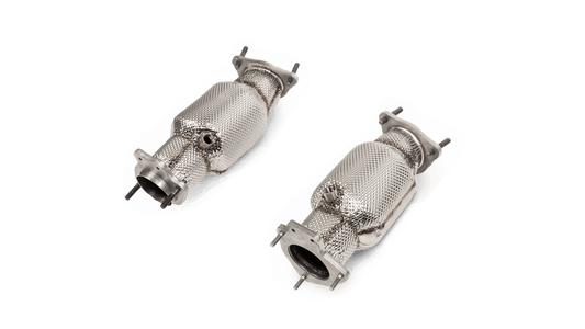 Akrapovic 2020+ Chevrolet Corvette C8 Link Pipe Set w/Catalytic Converter (SS)