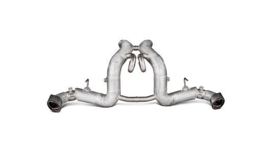 Akrapovic McLaren 540C / 570S Spider / 570GT Slip-On Exhaust System w/ Carbon Tail Pipe Set (Titanium)