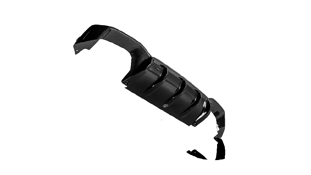 Akrapovic Rear Carbon Fiber Diffuser (High Gloss) - BMW / F98 / X4 M