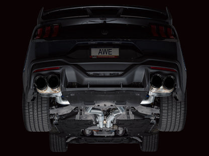 AWE SwitchPath™ Exhaust for S650 Ford Mustang Dark Horse - Quad Diamond Black Tips