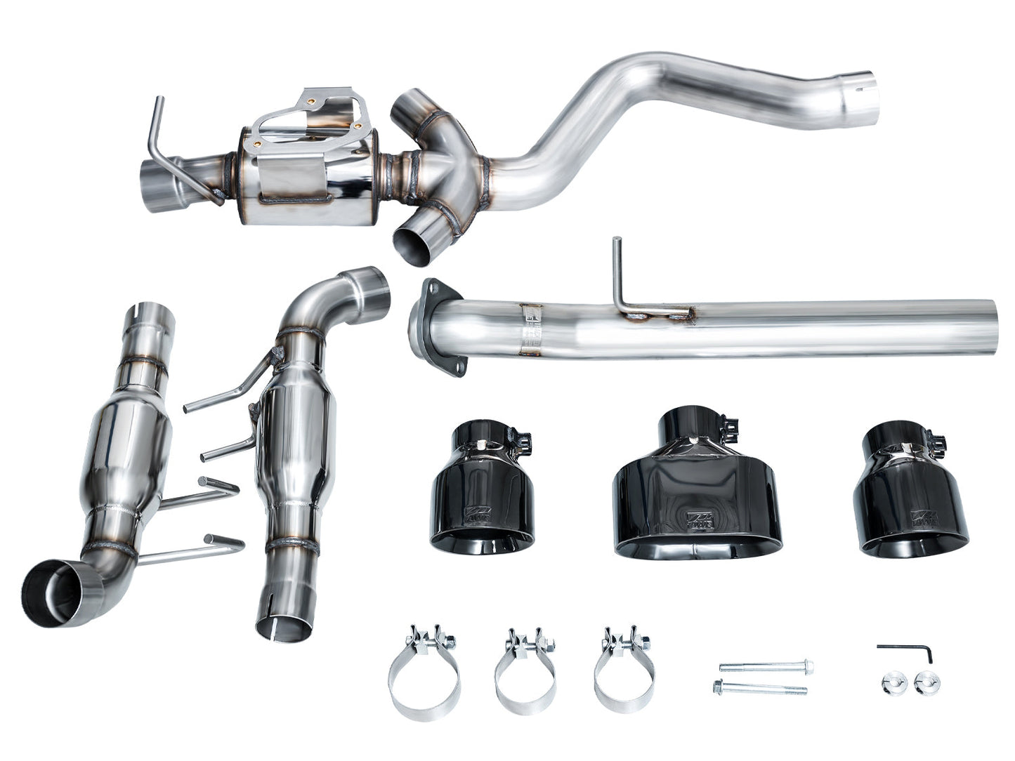 AWE Track Edition Exhaust for GR Corolla - Diamond Black Tips