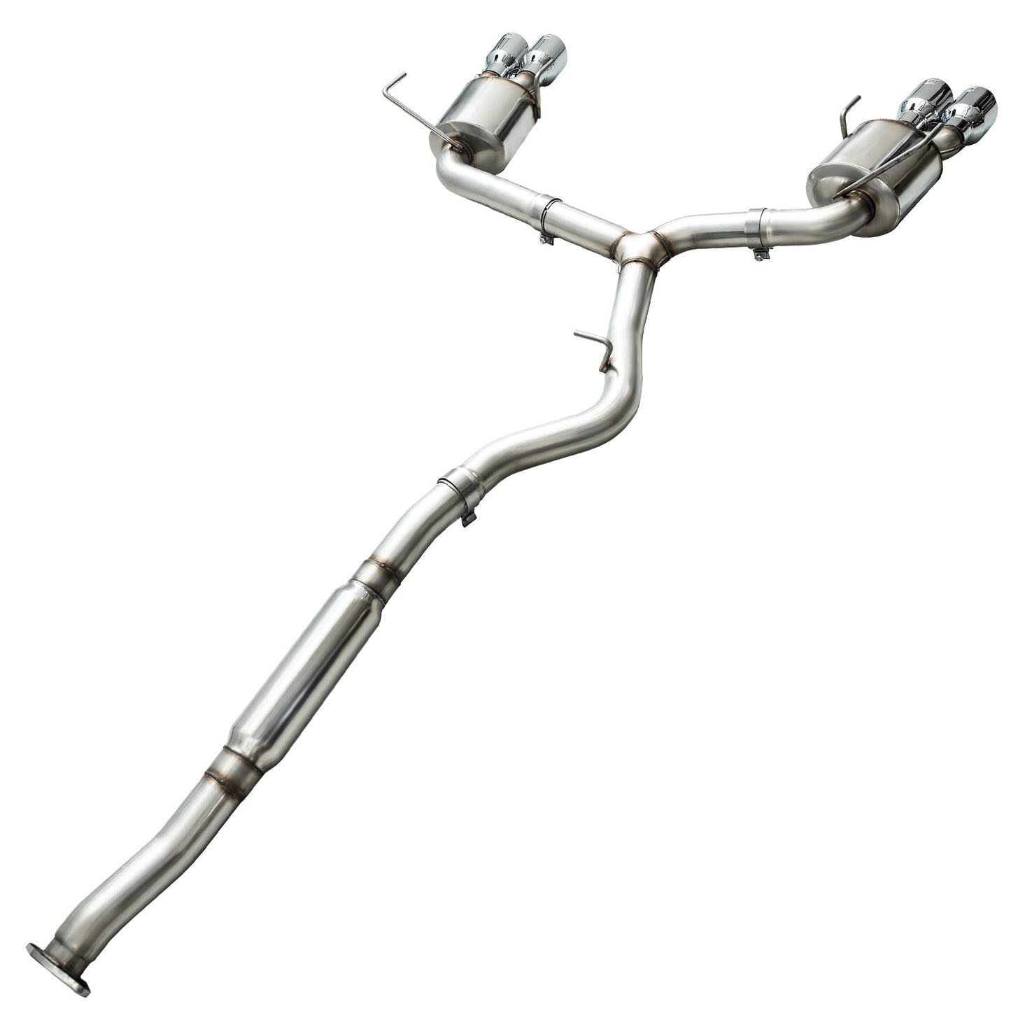 AWE Touring Edition Exhaust for 2015+ VA WRX Sedan - Chrome Silver Quad Tips (102mm)