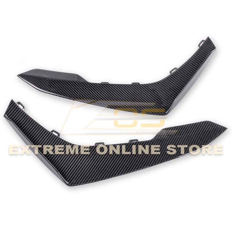 2019-24 Camaro ZL1 1LE Dry Cabon Fiber Front Air Duct Bezels & Canard Dive Planes