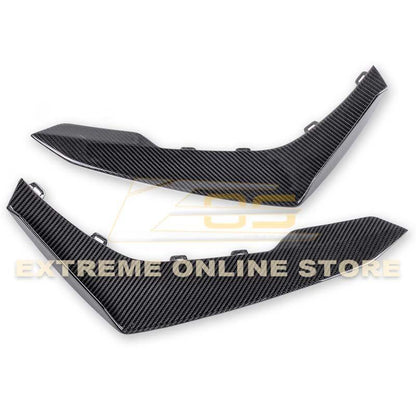 2019-24 Camaro ZL1 1LE Dry Cabon Fiber Front Air Duct Bezels & Canard Dive Planes