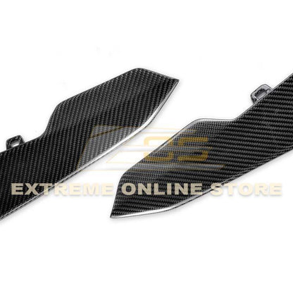 2019-24 Camaro ZL1 1LE Dry Cabon Fiber Front Air Duct Bezels & Canard Dive Planes