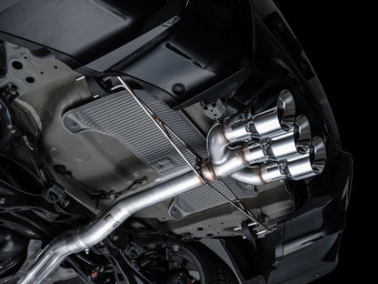 AWE Track Edition Exhaust for DE5 Integra Type-S - Triple Chrome Silver Tips