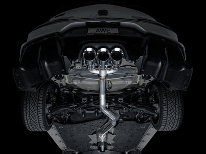 AWE Track Edition Exhaust for DE5 Integra Type-S - Triple Chrome Silver Tips