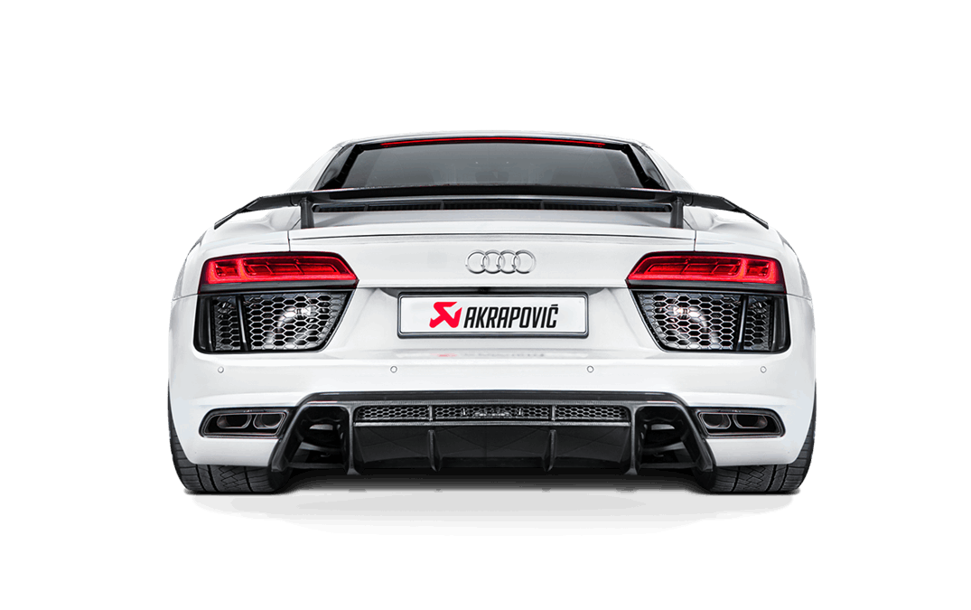 AKRAPOVIČ SLIP-ON LINE TITANIUM EXHAUST SYSTEM: 2016–2018 AUDI R8 COUPÉ/SPYDER