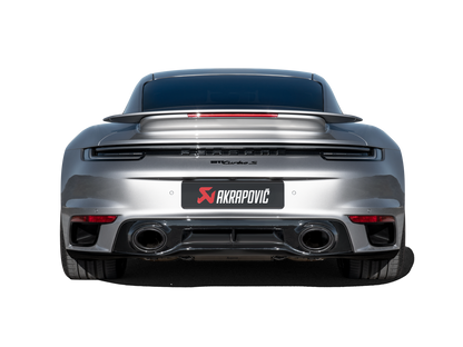 Akrapovic 20-21 Porsche 911 Turbo/Turbo S (992) Slip-On Race Line (Titanium) w/Black Titanium Tips
