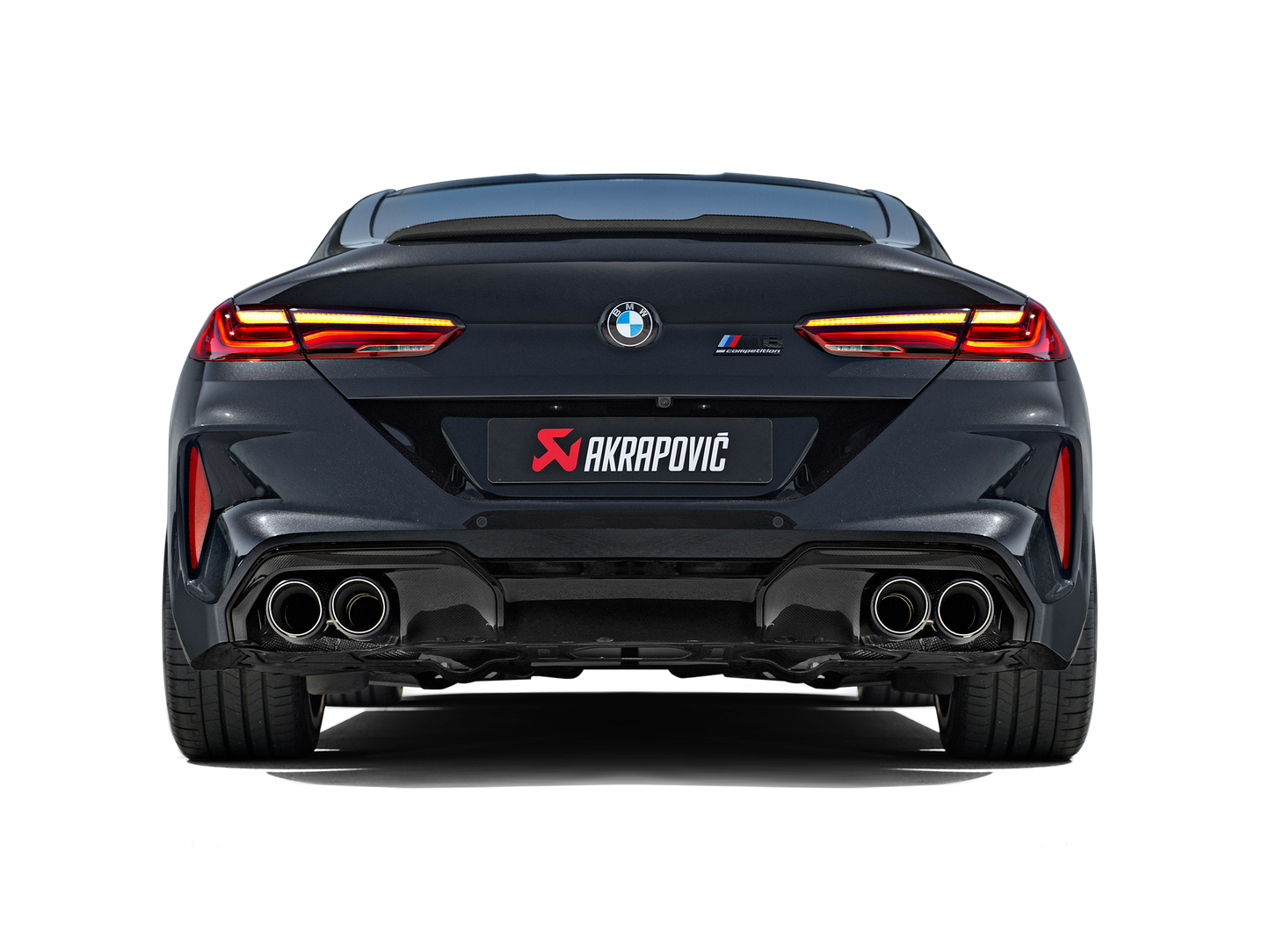 Akrapovic 2020-2024 BMW M8/M8 Competition (F91/F92) Evolution Line Cat Back (Titanium) w/Carbon Tips