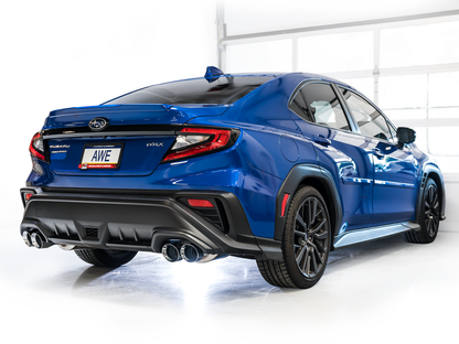 AWE Touring Edition Exhaust for VB Subaru WRX - Chrome Silver Tips