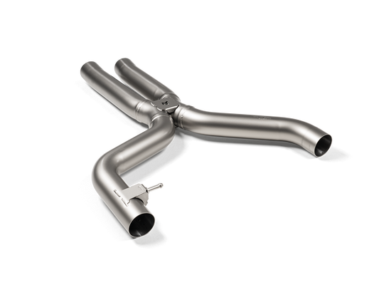 Akrapovic 2021+ BMW G87 M2, G80 M3 &amp; G82 M4 Evolution Short Link pipe w/o Resonator (Titanium)