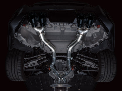 AWE Track Edition Exhaust for BMW G87 M2 - Diamond Black Tips