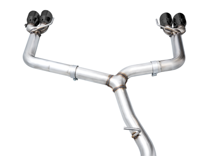 AWE Track Edition Exhaust for VB Subaru WRX - Diamond Black Tips
