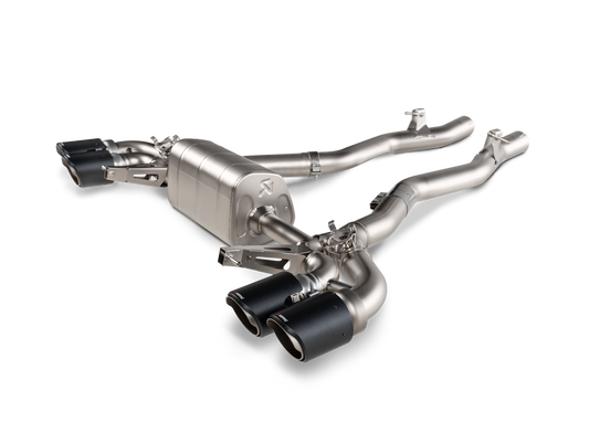 Akrapovic Evolution Line Cat Back (Titanium) W/Carbon Tips - BMW / F91 / F92 / M8 / M8 Competition