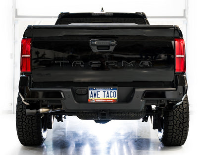 AWE 0FG Exhaust for 4th Gen Toyota Tacoma - Dual Diamond Black Tips