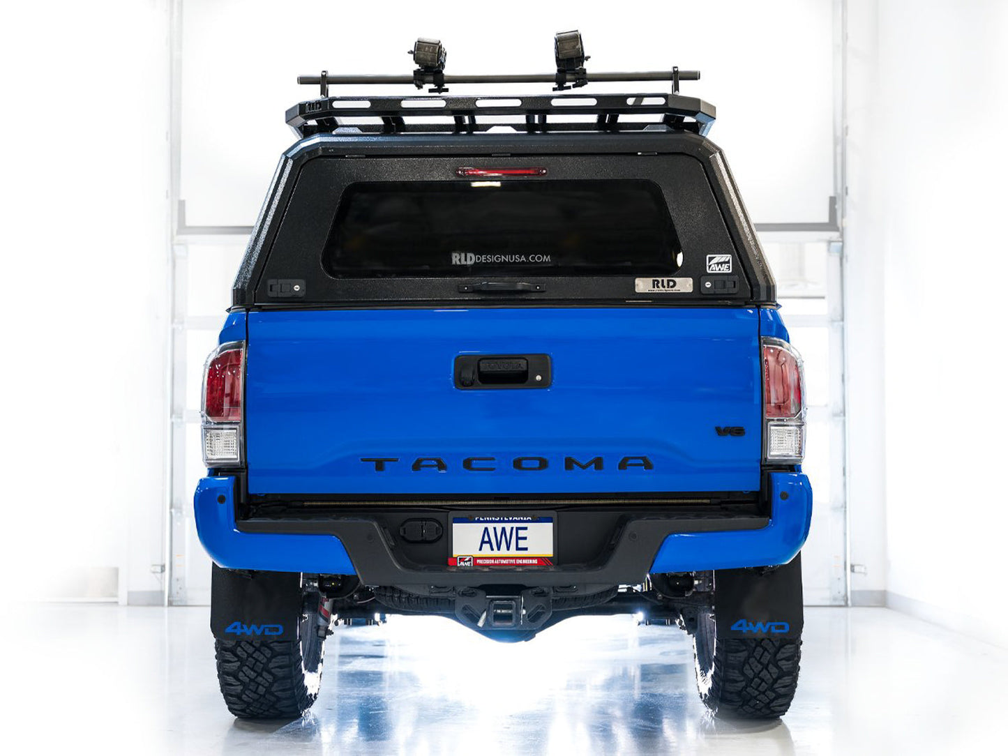 AWE 0FG Exhaust with BashGuard for 3rd Gen Tacoma - No Tips