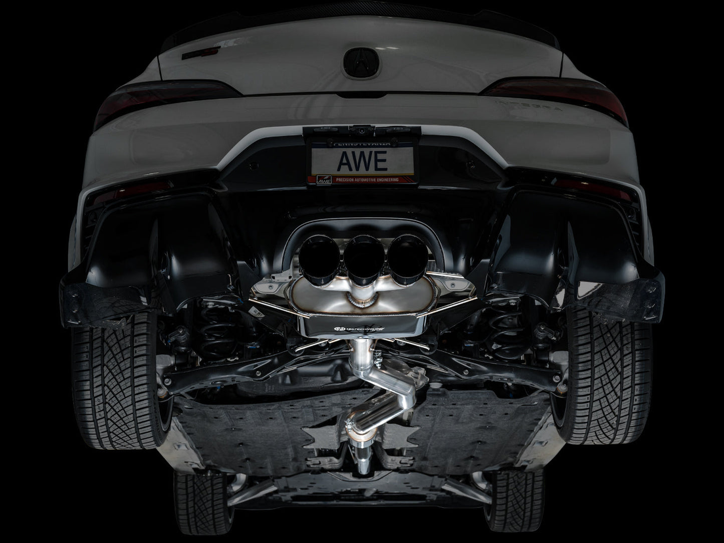 AWE Touring Edition Exhaust for DE5 Integra Type-S - Triple Diamond Black Tips